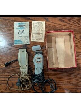 Vintage Wahl Professional Barber Clippers Lot – Super 89 + Accessories